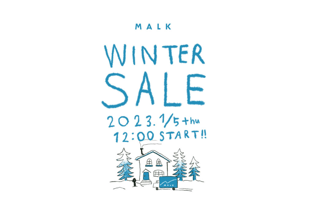 オンラインストアMALK より winter sale のお知らせ